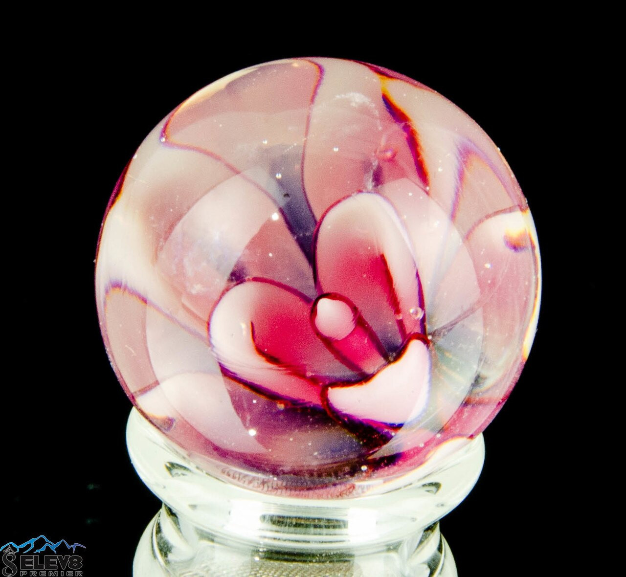 Soft Glass Flower Marble #1